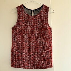 Banana Republic Red Stretch Sleeveless Tunic